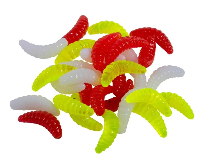 Ultimate Baits Maggots Large 30pcs (white, Red & Yellow) 4 Ultimate Baits Maggots Large 30pcs (white, Red & Yellow) - Afbeelding 2