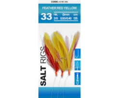 Spro Salt Rig 33 Feather #2/0 Red Yellow 6 Haken 5 Spro Salt Rig 33 Feather #2/0 Red Yellow 6 Haken -Vissen Kortingswinkel 1f8038ef5034611f