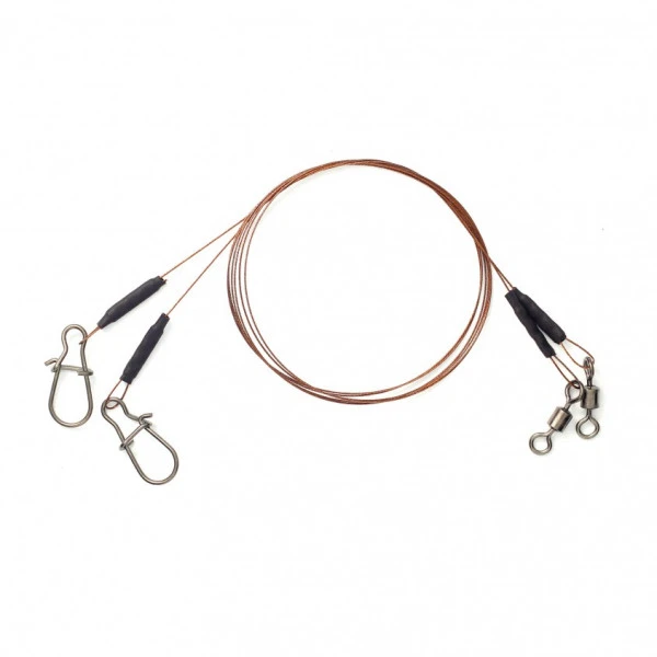 Polsping Arnold Surfstrand 1x7 Camo Leader 9kg 30cm (2pcs) 4 Polsping Arnold Surfstrand 1x7 Camo Leader 9kg 30cm (2pcs) - Afbeelding 2