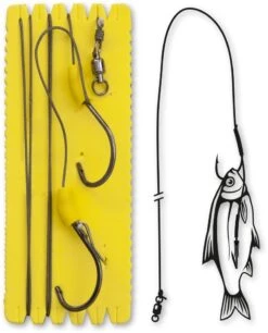 Black Cat Bouy And Boat Ghost Single Hook Rig Onderlijn L (Size 6/0)