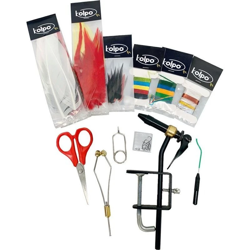 Kolpo Fly Tying Kit (22 Onderdelen) 3 Kolpo Fly Tying Kit (22 Onderdelen)