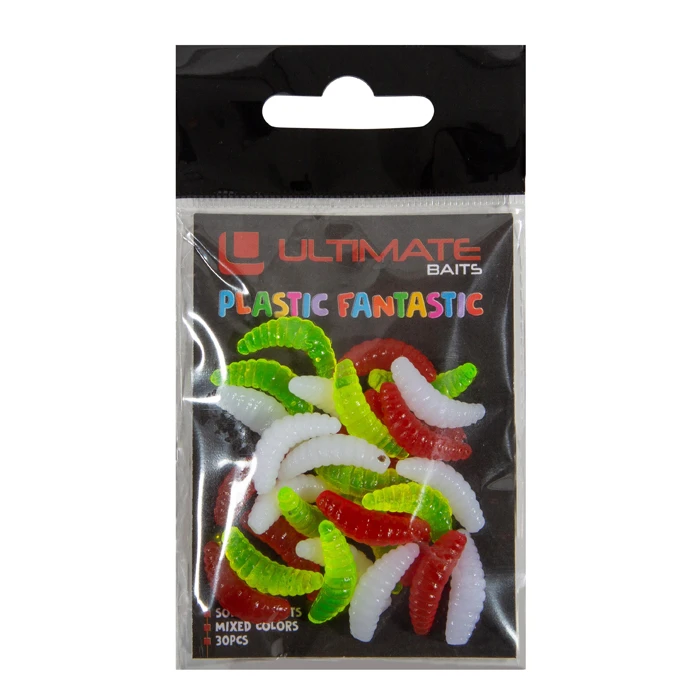 Ultimate Baits Maggots Large 30pcs (white, Red & Yellow) 3 Ultimate Baits Maggots Large 30pcs (white, Red & Yellow)