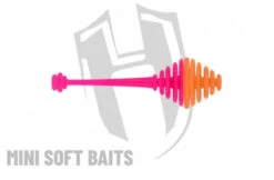 Herakles Mini Soft Baits Ringo Tail Cheese 50mm Orange Pink (14pcs)