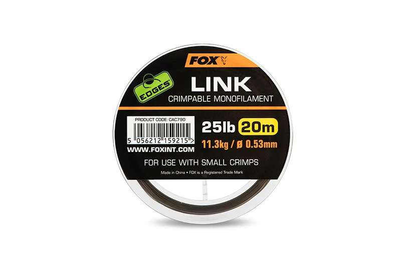Fox Edges Link Trans Khaki Mono Karper Onderlijnmateriaal 0,53mm / 25lb (20m) 5 Fox Edges Link Trans Khaki Mono Karper Onderlijnmateriaal 0,53mm / 25lb (20m) - Afbeelding 3