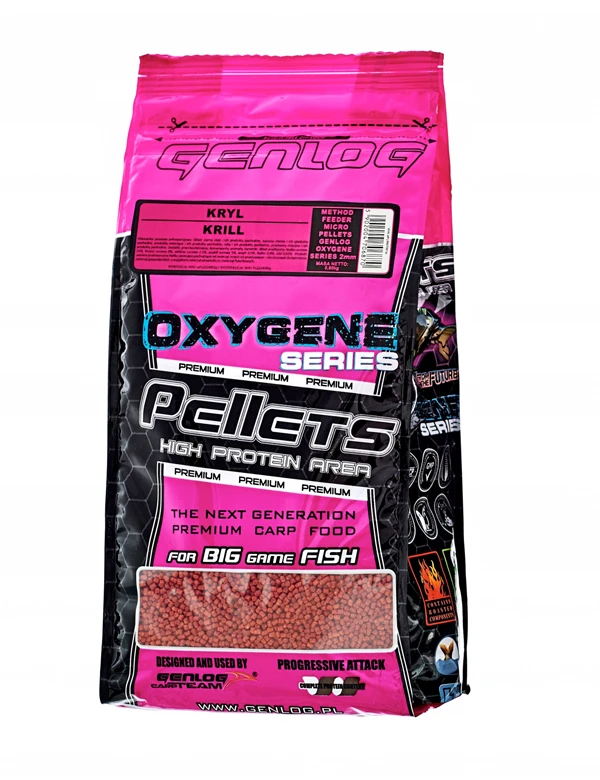 Genlog Pellets 12mm Oxygen Krill 4 Genlog Pellets 12mm Oxygen Krill - Afbeelding 2