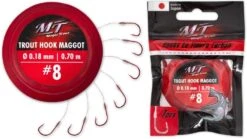 Magic Trout Trout Hook To Fluoro Carbon Maggot Forel Onderlijn Size 8 70cm (7 Stuks) -Vissen Kortingswinkel cf03d3636bd34921