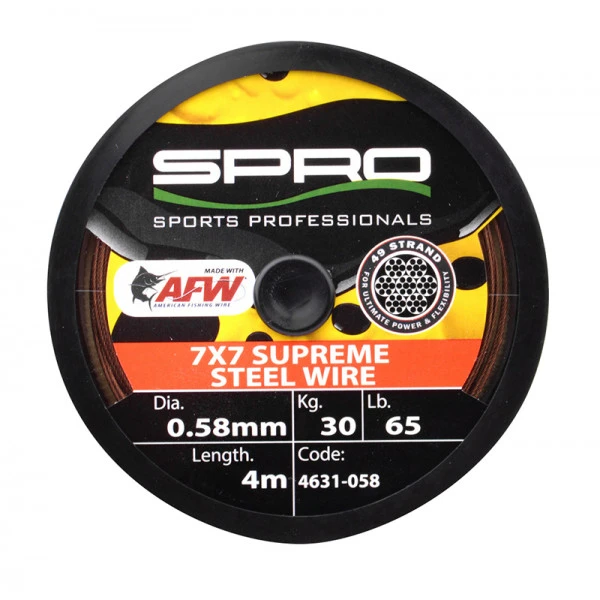 Spro 7x7 Supreme Steel Wire 0,46mm 18kg (4m) 6 Spro 7x7 Supreme Steel Wire 0,46mm 18kg (4m) - Afbeelding 4